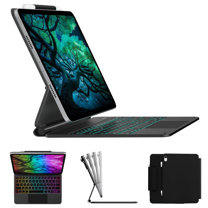 typecase Edge Magnetische Hülle mit Tastatur für iPad 11 Generation 2025 A16 11 Zoll und 10 Generati
