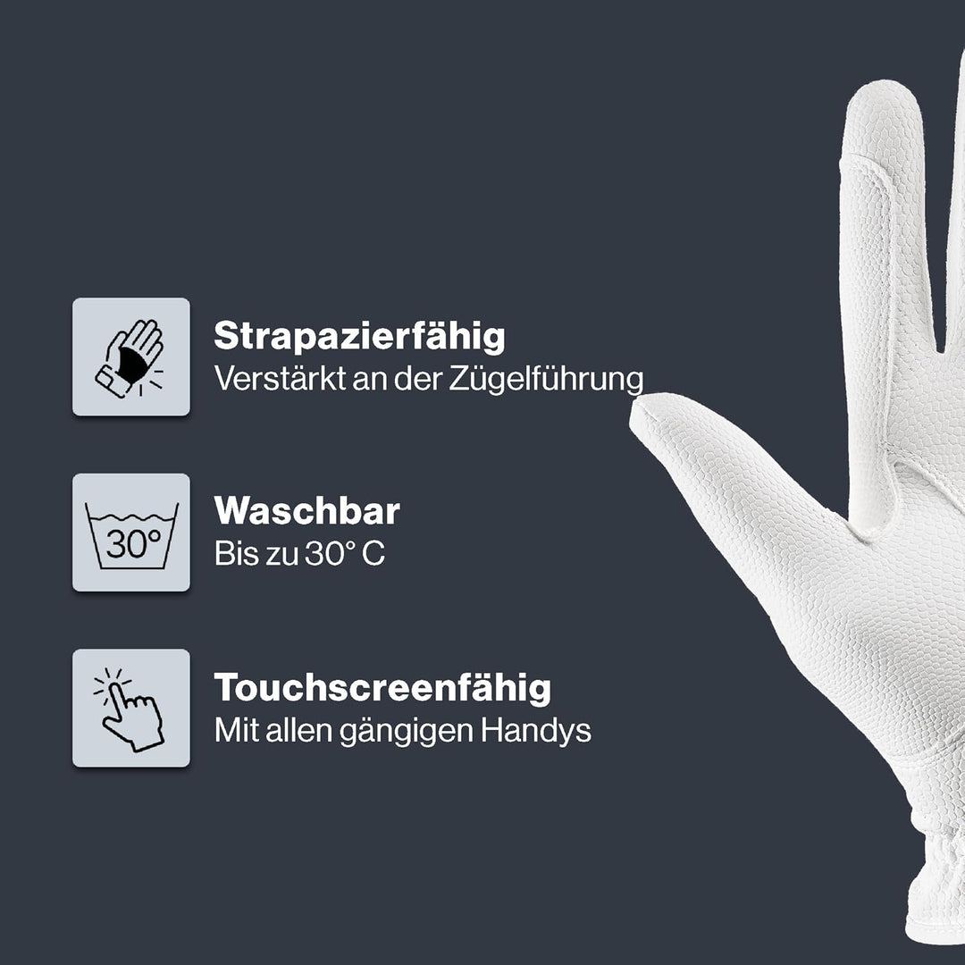 Uvex I-Performance 2 Reithandschuhe 6 Weiss, 6 Weiss