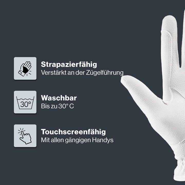Uvex I-Performance 2 Reithandschuhe 6 Weiss, 6 Weiss