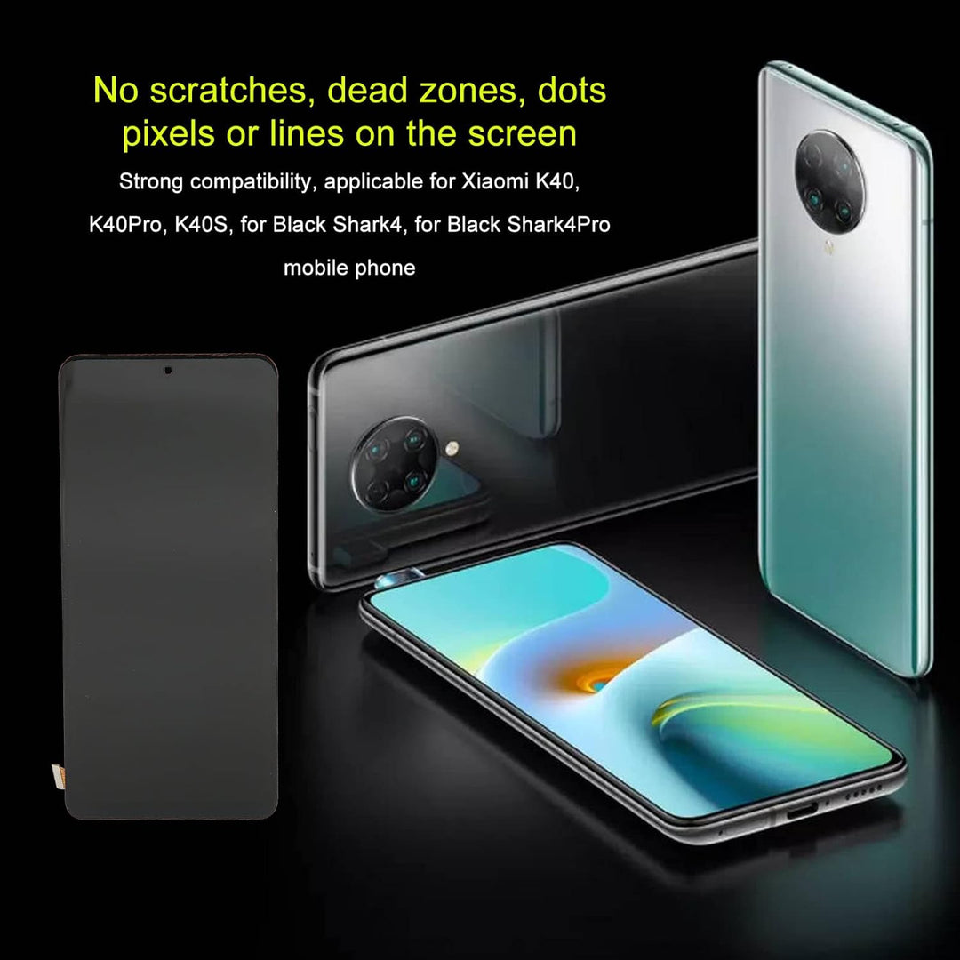 Cuifati Ersatz-Telefonbildschirm für Xiaomi K40 K40Pro K40S für Black Shark 4 4Pro, LCD-Display Touc