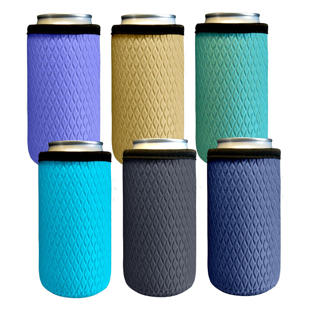 6 x 500ml/16oz Can Dosenkühler, Isolierte Neopren Dosenkühle für Bierflasche, Wiederverwendbar Rutsc