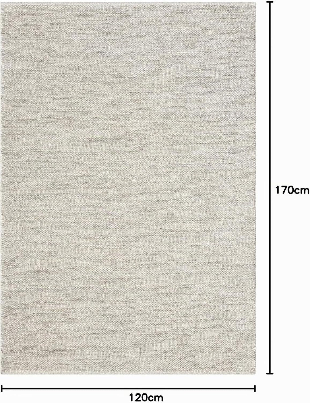the carpet Boho Natur Wool Handgewebter Wollteppich im natürlichen skandinavischen Boho-Look, Handar