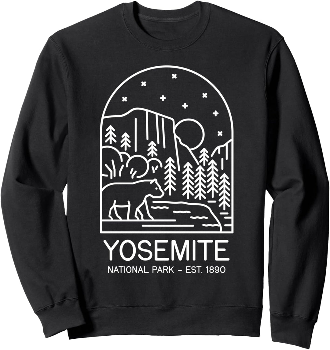 Yosemite National Park 1890 California Mariposa Sierra Sweatshirt