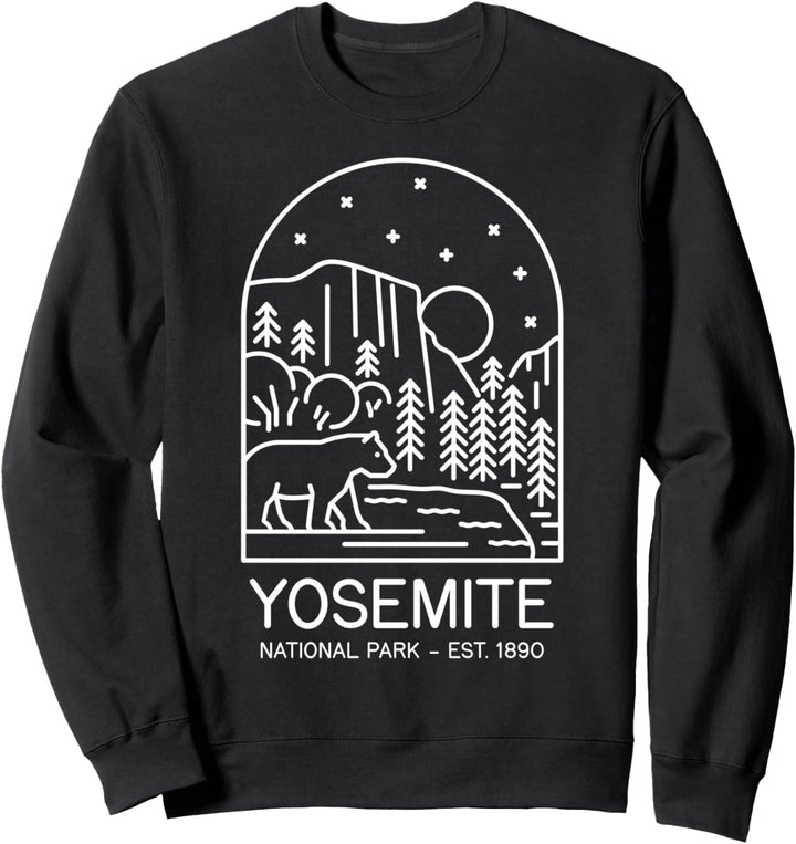 Yosemite National Park 1890 California Mariposa Sierra Sweatshirt
