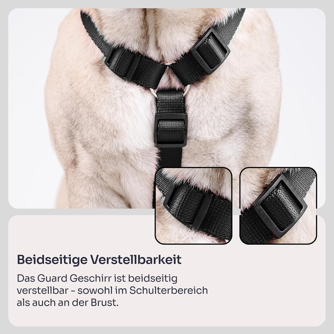 Chaba Guard Hundegeschirr für mittelgrosse Hunde mit Kontrolle, Anti-Zug & Würgen, Verstellbar, Komf