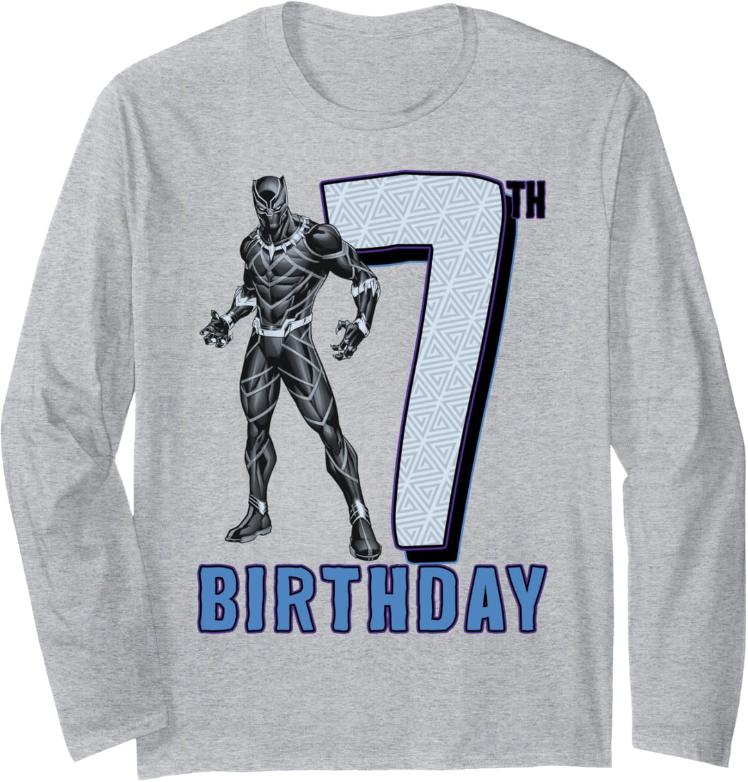 Marvel Black Panther 7th Birthday Langarmshirt