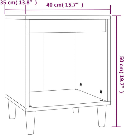 Tidyard Nachttische 2 STK.Beistelltisch Nachtschrank Nachtkommode Nachtkonsole Nachttisch Beistellsc