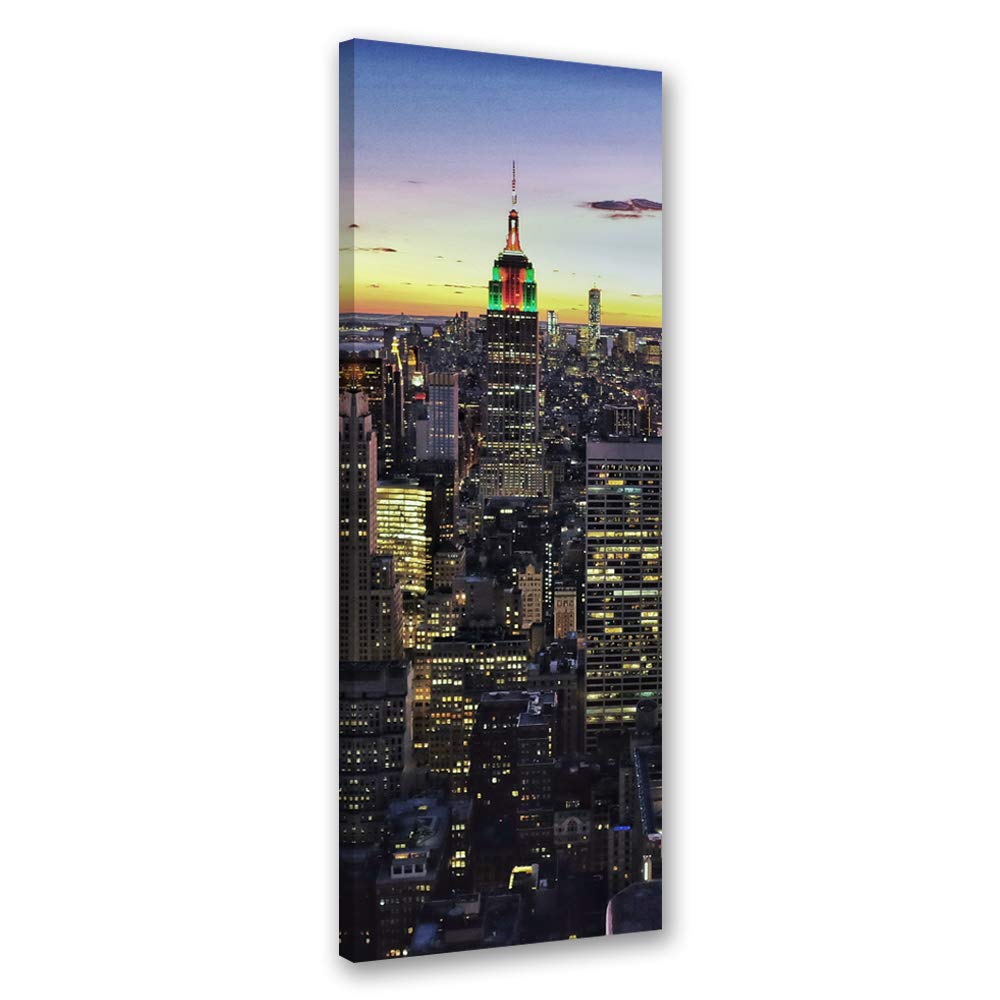 Feeby Bild auf Leinwand Manhattan Kunstdruck modern New York mehrfarbig 30x90 cm M14261 30x90 cm, M1