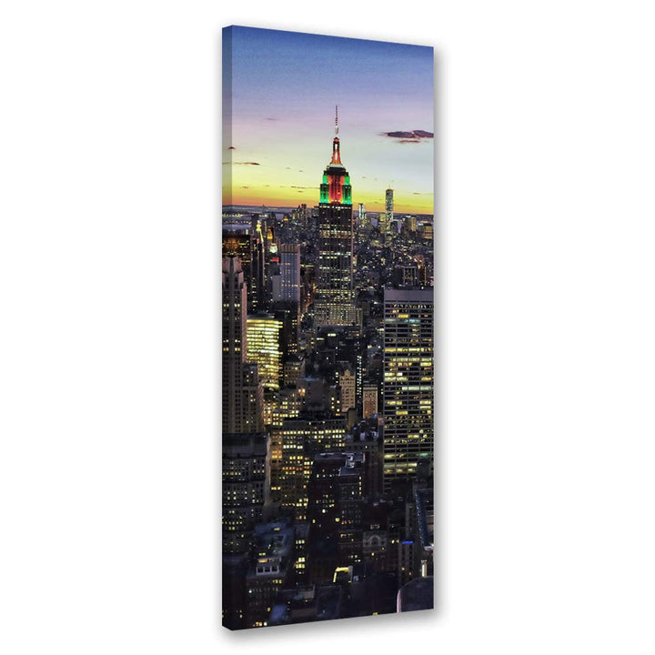 Feeby Bild auf Leinwand Manhattan Kunstdruck modern New York mehrfarbig 30x90 cm M14261 30x90 cm, M1