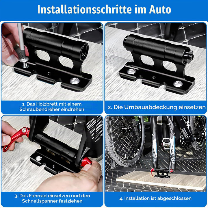 peiyee 2 Stück Gabelhalterung Fahrrad, Auto Fahrrad Dachträger Gabelhalterung, Fahrrads Gabelträger