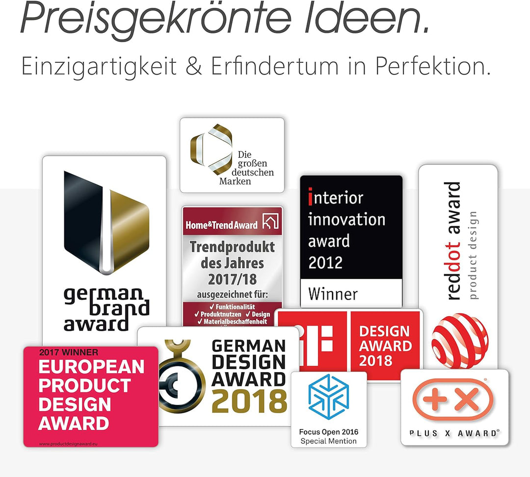 Tojo 151011049 Hochstapler - Anbaumodul für modulares Regalsystem - Silber - Grundmodul für ein indi
