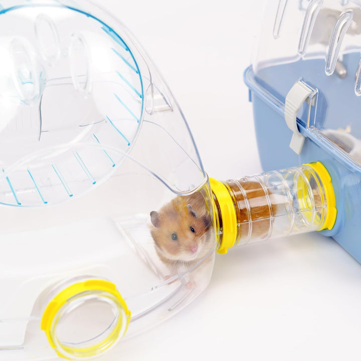 Ferplast Hamsterkäfig, COMBI 2 Nagerkäfig, Kleintierkäfig, Hamsterzubehör inklusive, 79 x 30 x h 26