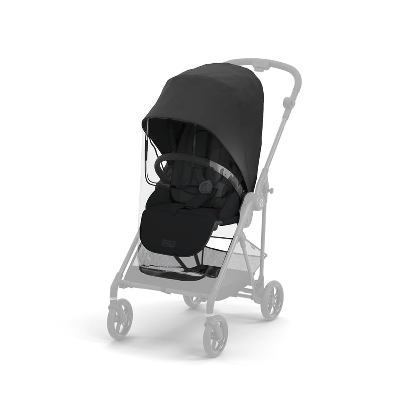 CYBEX Gold Regenverdeck, Für CYBEX Kinderwagen Melio und Melio Carbon, Transparent, Transparent