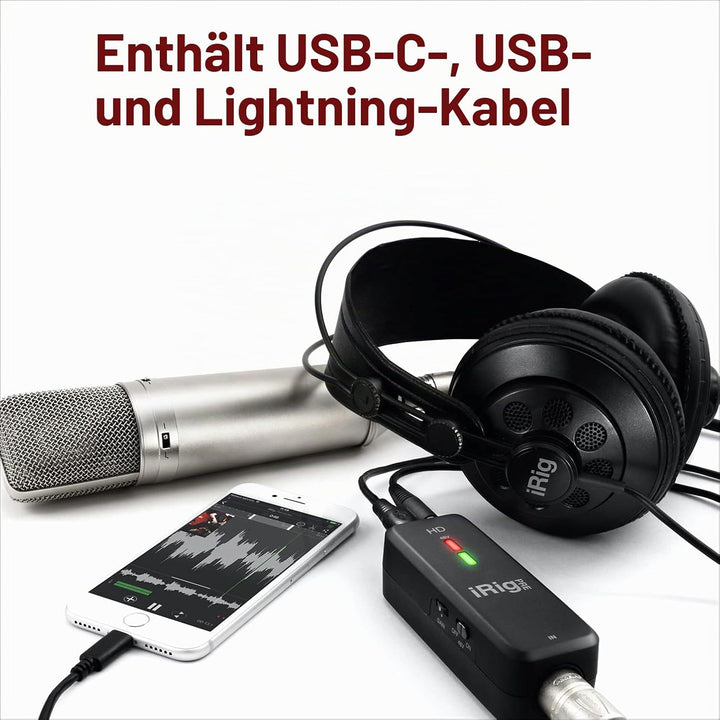 iRig Pre HD - Digital, high definition microphone interface with studio quality preamp, Digital