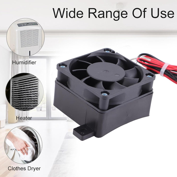 100W 12V PTC Luftheizung, Mini Tragbare Keramik-Heizlüfter mit Thermostat-Funktion, Energiesparendes