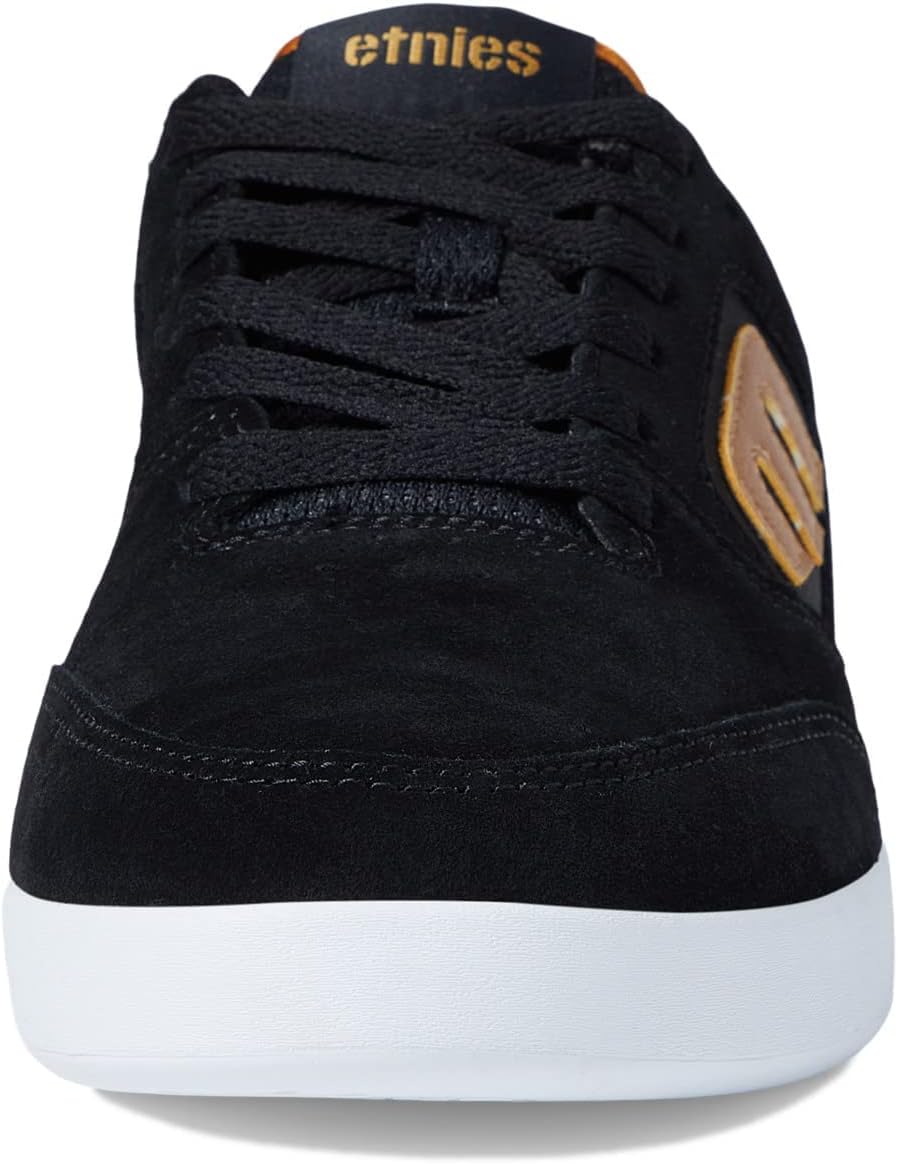 Etnies Herren Veer Skate-Schuh 40 EU Schwarz Gold Weiss, 40 EU Schwarz Gold Wei&amp;