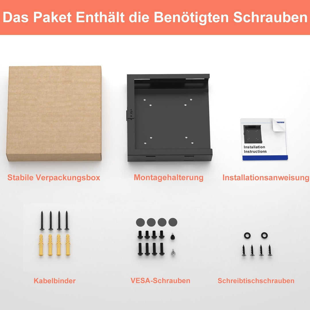 Halterung für HP Desktop Mini PC Halterung VESA/Wand/Unter Schreibtisch Halterung für HP EliteDesk 8