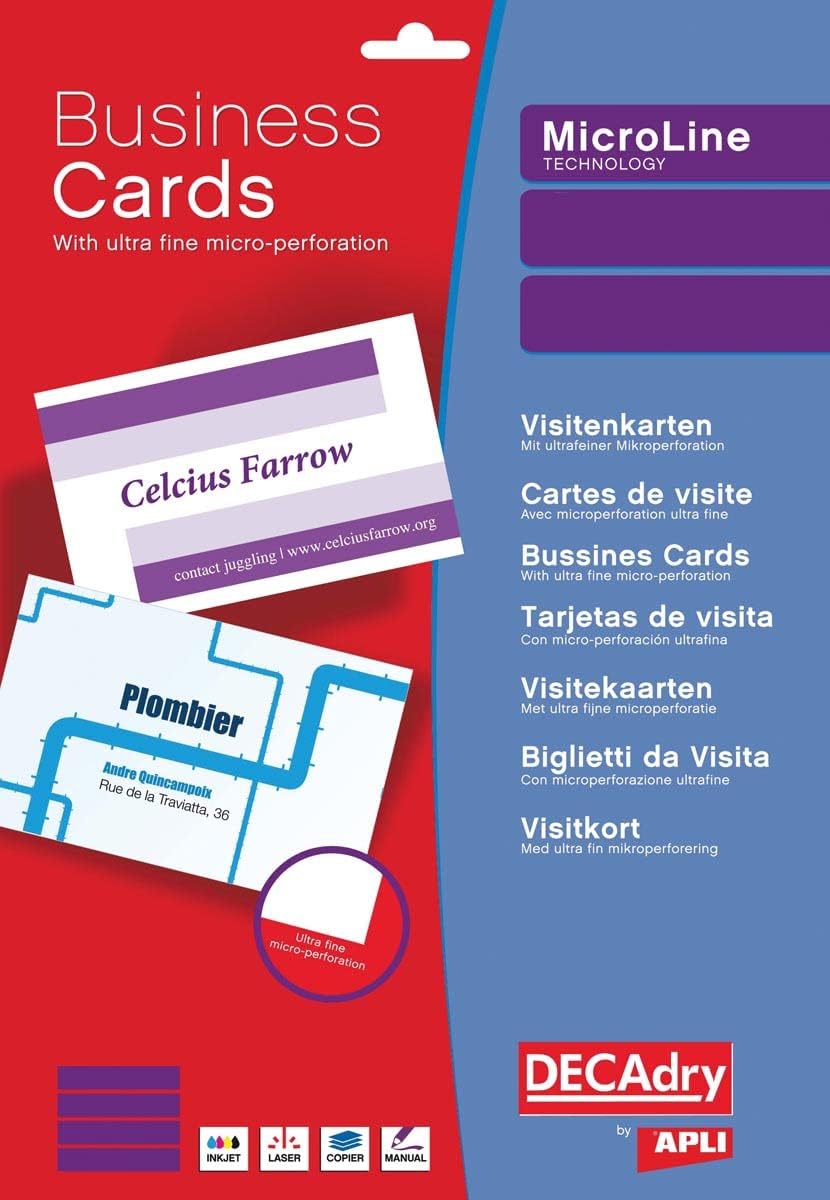 DECAdry DPW322 Visitenkarten