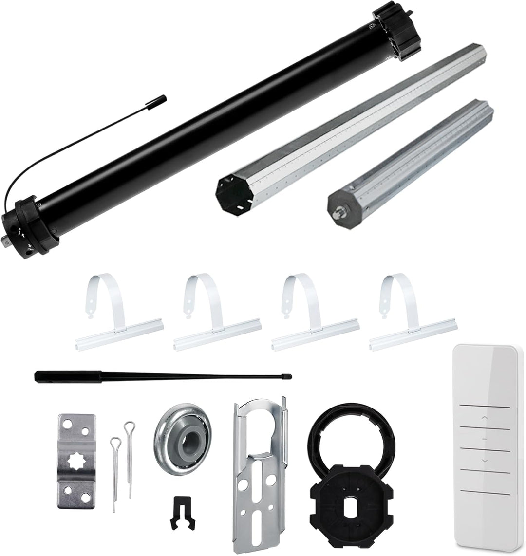 NOBILY Rolladen-Komplett-Set f. 60mm Achtkantwelle Mechanischer Funk Maxi-Rolladenmotor PR5 20Nm + M