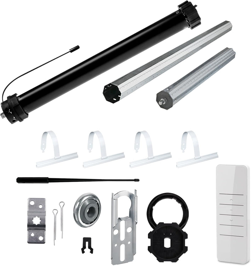 NOBILY Rolladen-Komplett-Set f. 60mm Achtkantwelle Mechanischer Funk Maxi-Rolladenmotor PR5 20Nm + M
