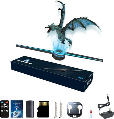 3D-Hologramm-Fan,Missyou 42CM Hologramm-Fan und 700 Videotheken, 3D Holographischer Projektor Hologr