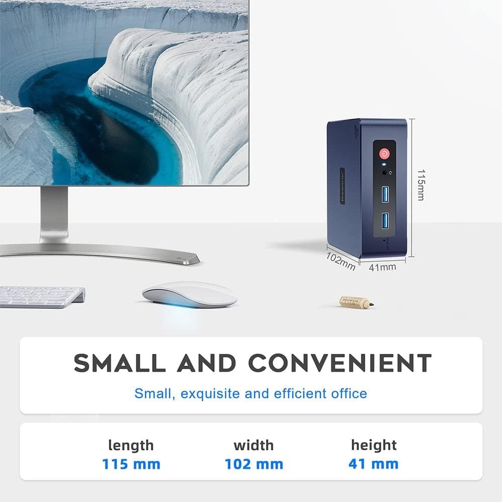 Beelink MINI S Mini-PC mit Windows 11 PRO und Intel N5095 CPU, 8 GB RAM und bis zu 256 GB SSD[MINI-S