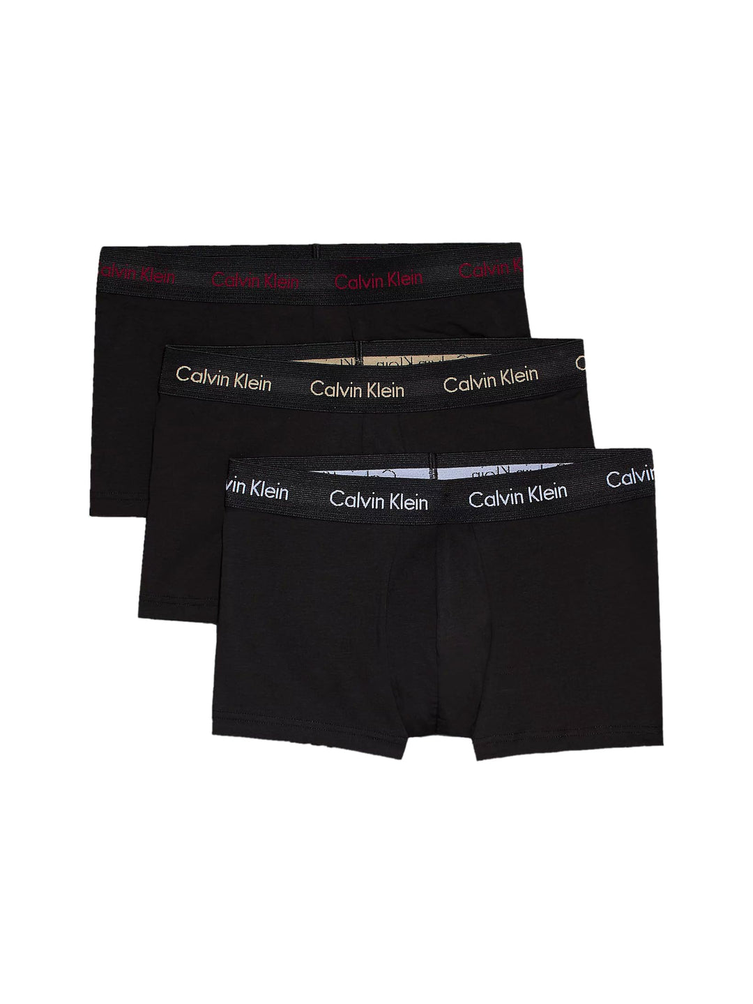 Calvin Klein Herren 3er Pack Boxershorts Trunks Baumwolle mit Stretch S Schwarz, S Schwarz