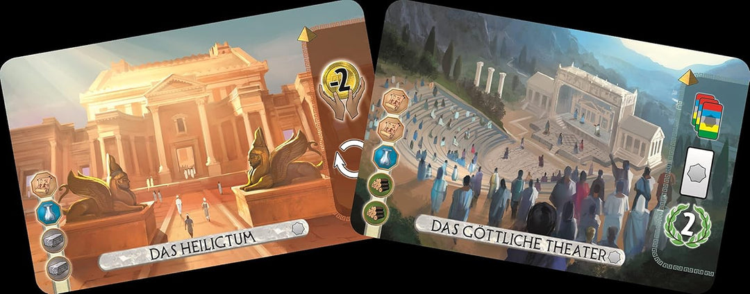 Asmodee | Repos Production | 7 Wonders Duel – Pantheon | Erweiterung | Kennerspiel | Strategiespiel