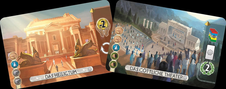 Asmodee | Repos Production | 7 Wonders Duel – Pantheon | Erweiterung | Kennerspiel | Strategiespiel