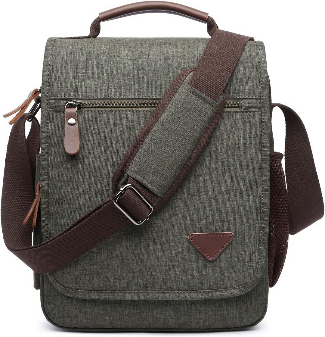 DORRISO Mode Umhängetasche Herren Schultertasche Elegante Schultertaschen für 12.9 Zoll Laptop Kurie