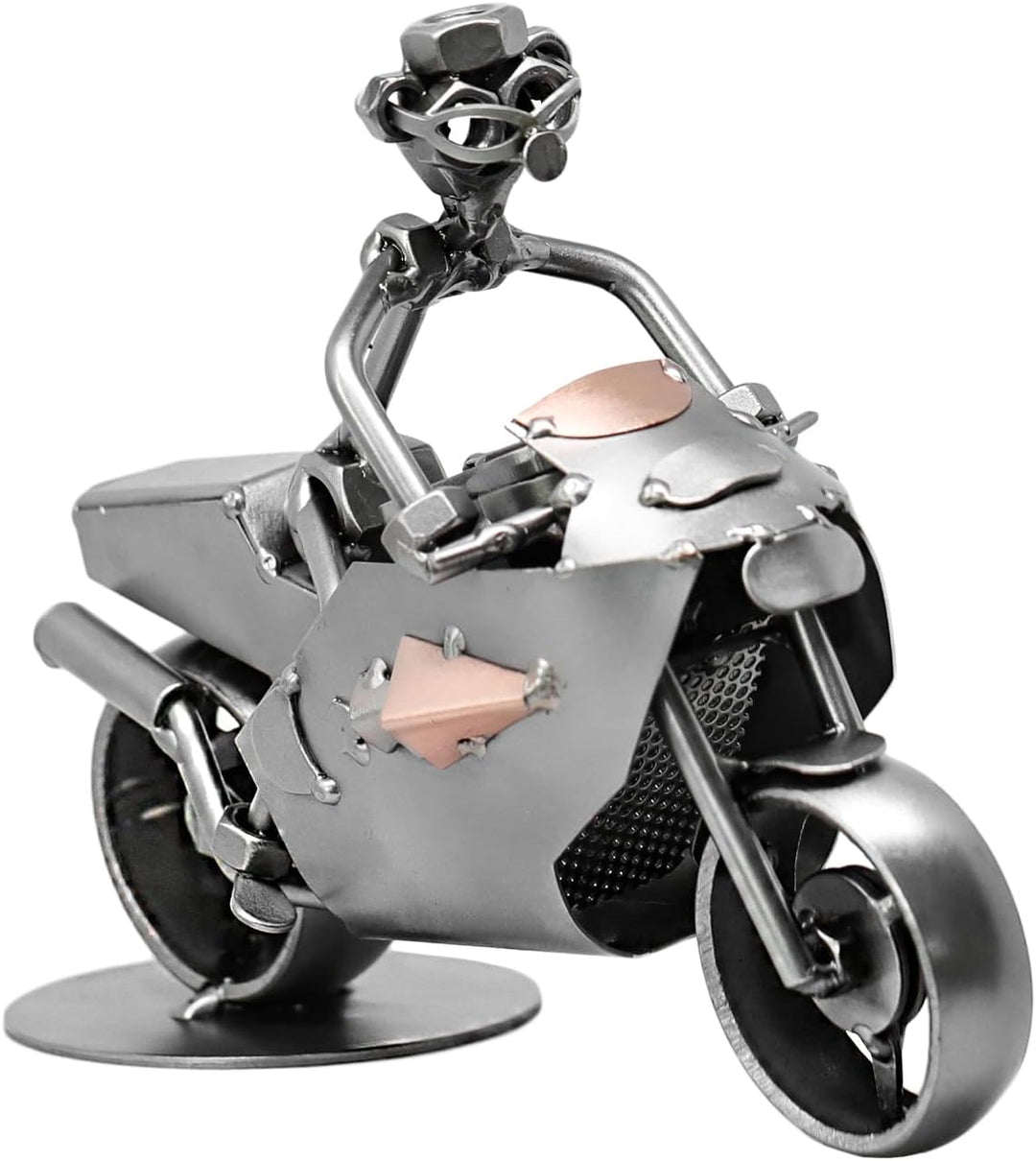 metalman24 Schraubenmännchen Motorrad Rennmotorrad I Handarbeit I Geschenkidee I Metallfigur I Metal