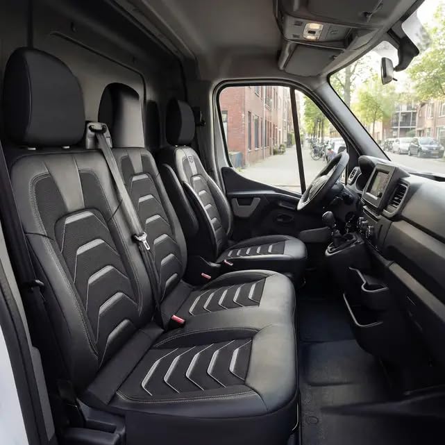 GIOVANNI BUTTI Autositzbezüge Universal 2+1 für Renault Master (2011-2023), Opel Movano (2011-2021)