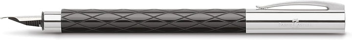 Faber-Castell 148923 - Füllfederhalter AMBITION Edelharz Rhombus, Feder: B, inklusive Geschenkverpac