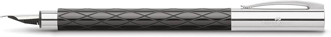 Faber-Castell 148921 - Füllfederhalter AMBITION Edelharz Rhombus, Feder: F, inklusive Geschenkverpac