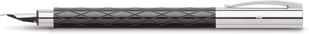 Faber-Castell 148921 - Füllfederhalter AMBITION Edelharz Rhombus, Feder: F, inklusive Geschenkverpac