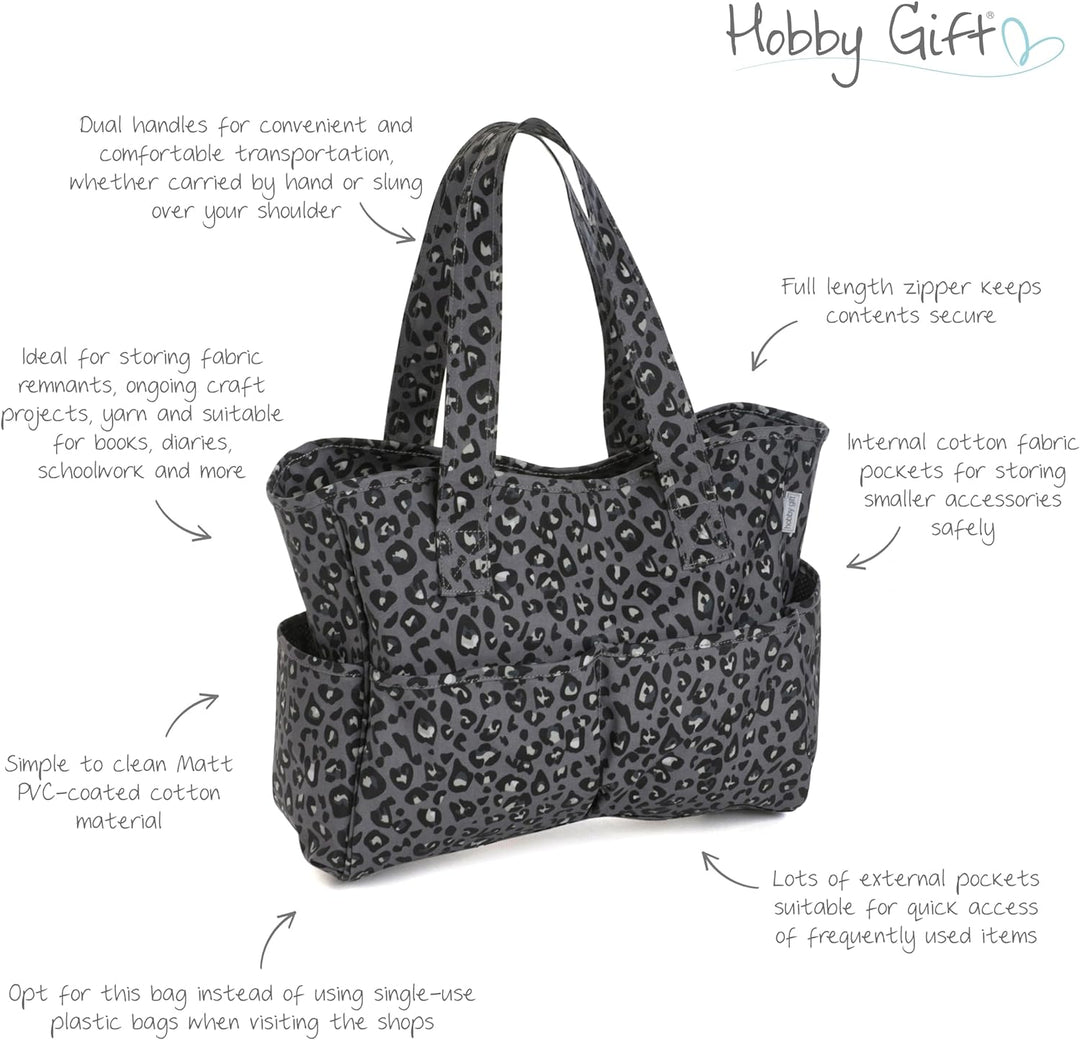 Hobby Gift Basteltasche, Cotton, Leopard, 18 x 36.5 x 30cm 18 x 36.5 x 30cm Leopard, 18 x 36.5 x 30c