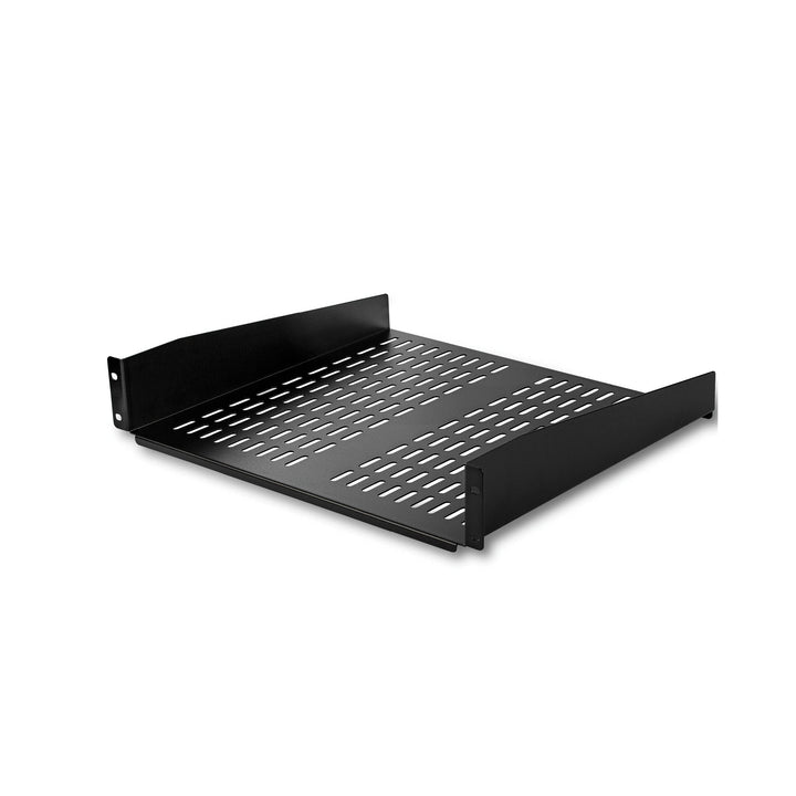 StarTech.com 2HE Server Rack Fachboden - Universelles perforiertes Rackablage für 19 Zoll Netzwerk/S