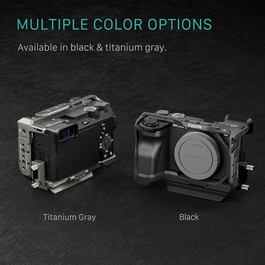 Tilta A6700 Cage, Kamerakäfig Kompatibel mit Sony a6700 mit Arca Grundplatte und HDMI Kabelklemme -