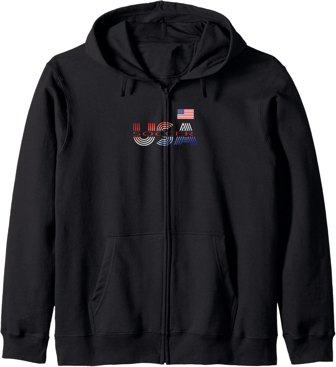 Patriotischer USA-Teamsportfan Futbol-Spieler American Kapuzenjacke