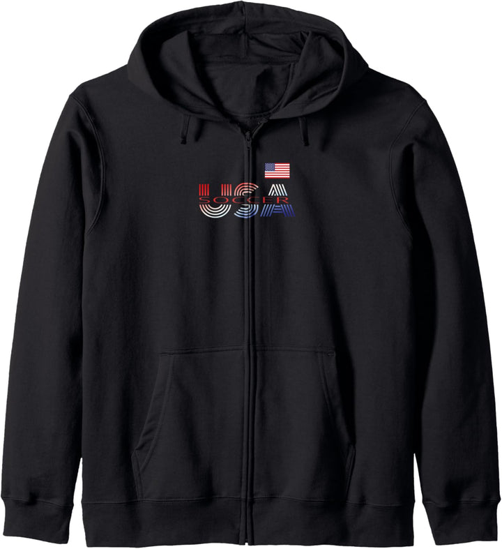 Patriotischer USA-Teamsportfan Futbol-Spieler American Kapuzenjacke
