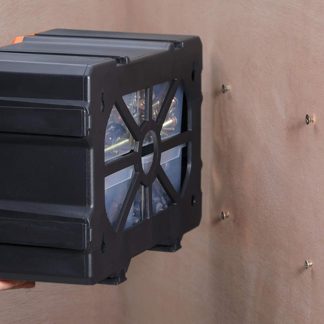 MONZANA® Kleinteilemagazin Sortimentskasten erweiterbar 8 Fächer Sortierbox für Kleinteile Aufbewahr