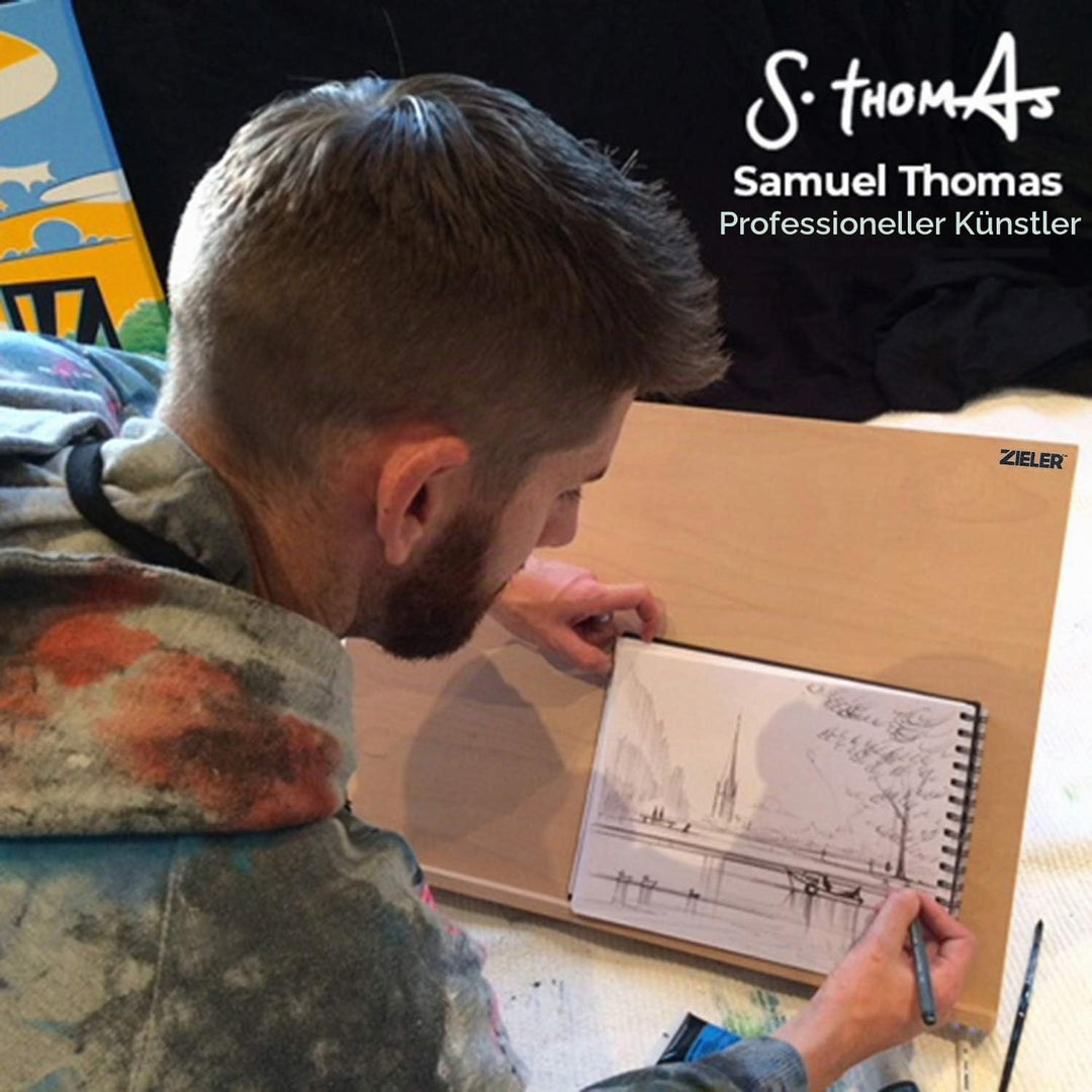 Zieler®, anpassbare Tisch-Staffelei Ideal für Präsentation, Malen, Basteln, Kalligraphie, Skizzieren