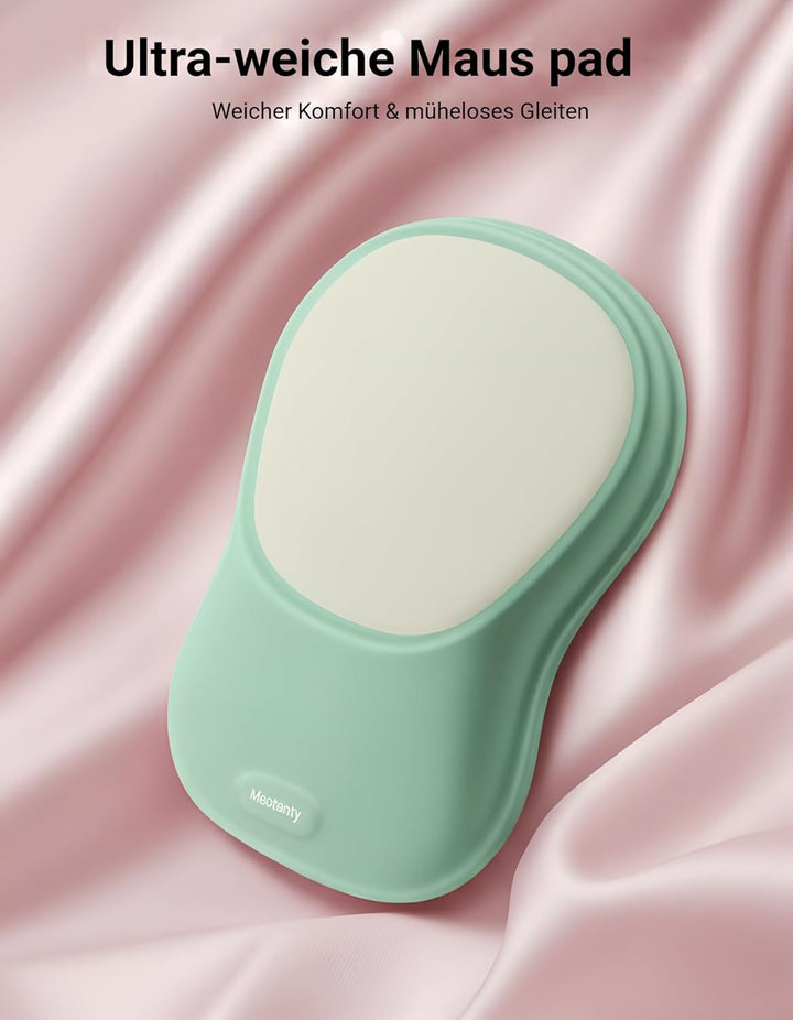 MEATANTY Mauspad mit Gelkissen, Ergonomisches Mousepad Handauflage [Schmerzlinderung] [Gesunde Haltu