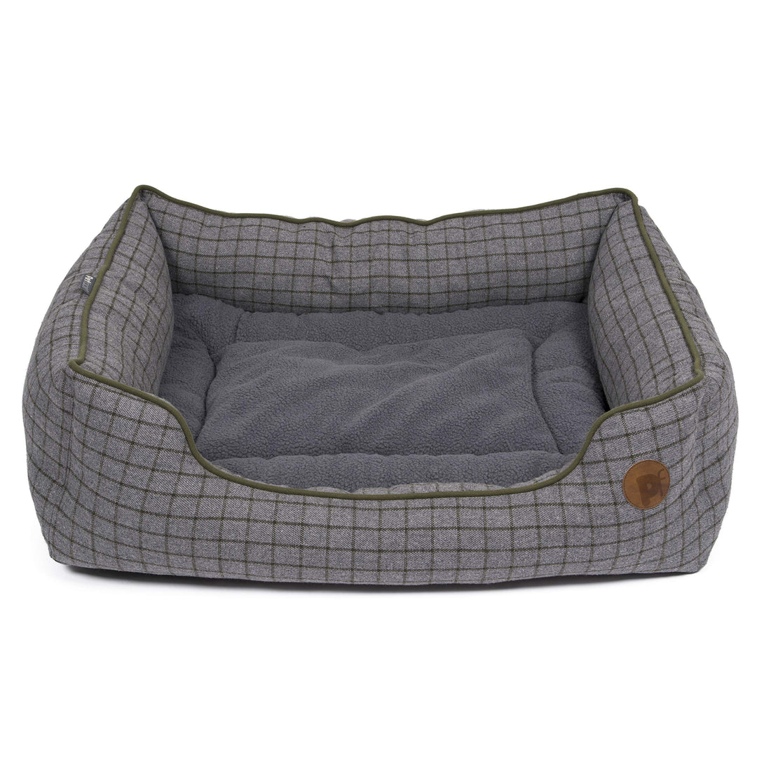 Petface Hundebett, quadratisch, Grösse M, Moosgrün, Moosgrün