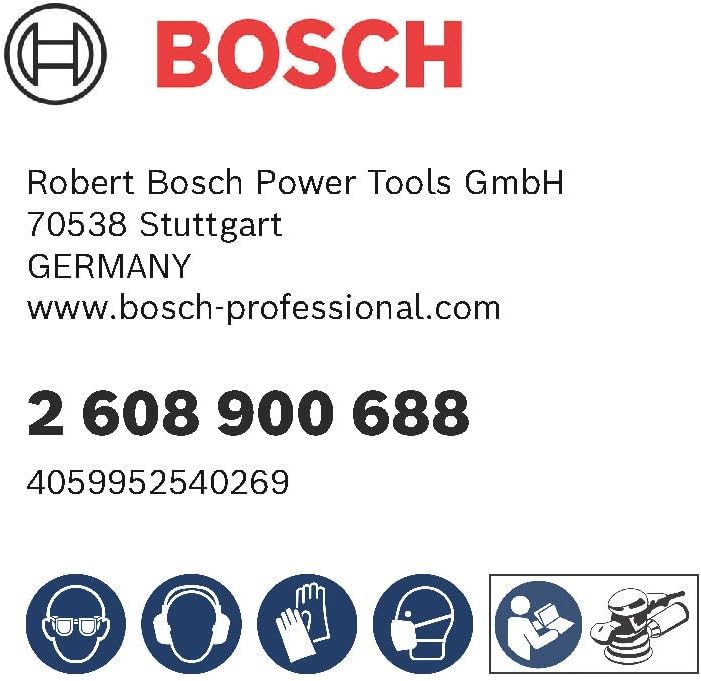 Bosch Professional 50x Expert M480 Schleifnetz (für Hartholz, Farbe auf Holz, Ø 125 mm, Körnung 400,