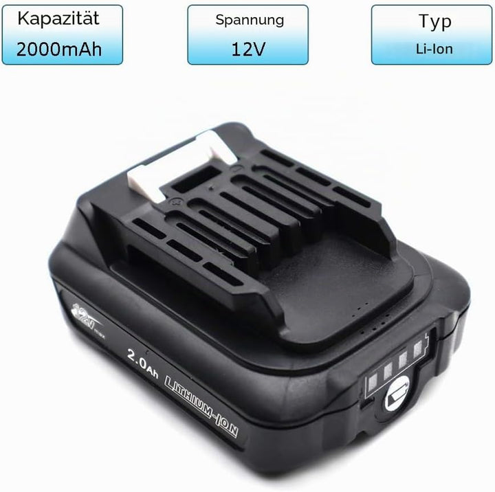 BL1021B Akku und Ladegerät DC10WD für Makita 12V Akku CXT BL1016 BL1041B 197339-1 197406-2 BL1040B B