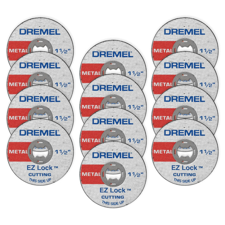 Dremel EZ456B - 12 Stück 1 1/2 Zoll EZ Lock Rotary Tool Trennscheiben perfekt für Blech und Kupfer R
