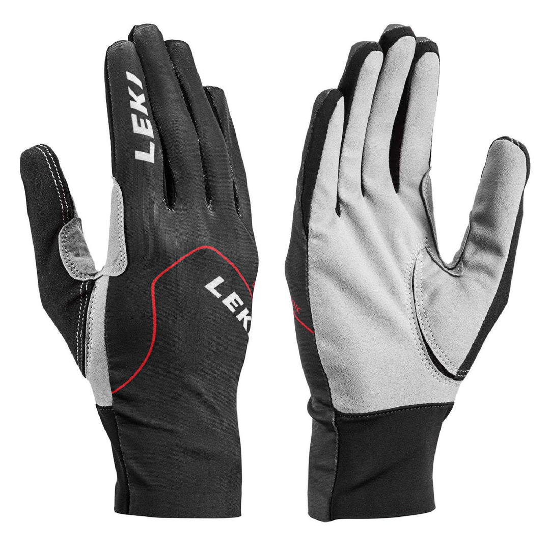 LEKI Nordic Skin Handschuhe 9 schwarz-rot-graphit, 9 schwarz-rot-graphit