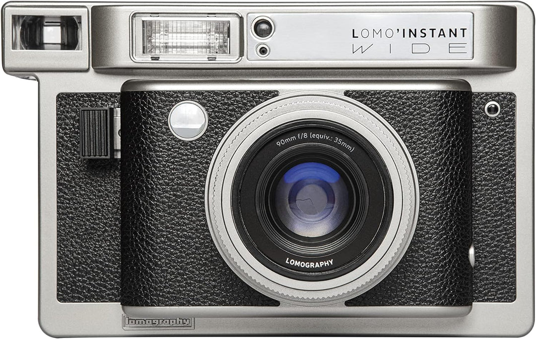 Lomography Lomo'Instant Wide Camera & Lenses Monte Carlo Black Leather