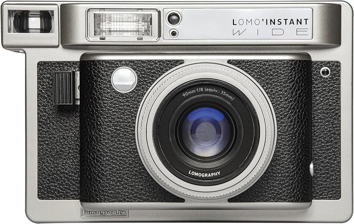 Lomography Lomo'Instant Wide Camera & Lenses Monte Carlo Black Leather